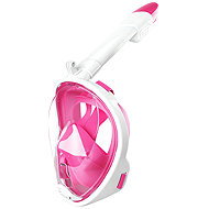 RealG RC-K-1758 Full-face snorkelling mask L/XL, pink and white - Snorkel Mask