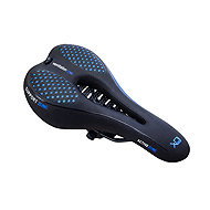 Verk 14507 Sport gel bicycle saddle, black and blue - Saddle