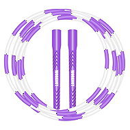 WORKOUT Bead jump rope, adjustable, purple - Skipping Rope
