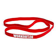 WORKOUT Long textile resistance rubber 18 kg - red - Resistance Band