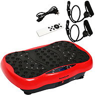 Bauerkraft H-198 Vibration training platform, remote control, Bluetooth, red - Vibrating platform
