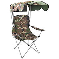Trizand 27518 Folding fishing chair with canopy Panama, camouflage - Fishing Chair
