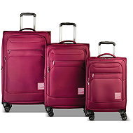 WORLDPACK Bern Wine Red suitcase set 3 pcs - Case Set