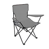 Trizand 23675 Folding fishing chair, camping, 100 kg, grey - Fishing Chair