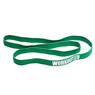 WORKOUT Long textile resistance band medium - green - Resistance Band