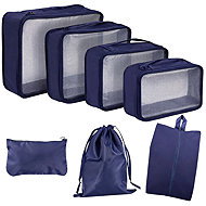 KIK KX4110 Travel suitcase organizer, 7 pcs, blue - Packing Cubes