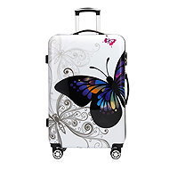 Bagito Girls' travel suitcase - Butterflies 45 l - Suitcase