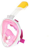 KIK Celoobličejová šnorchlovací maska růžová S/M - Snorkel Mask