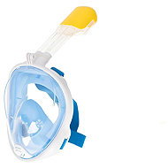 KIK Celoobličejová šnorchlovací maska modrá L/XL - Snorkel Mask