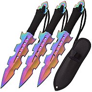 Perfect Point Throwing Knife Set rainbow, 3 pcs - Throwing Knife