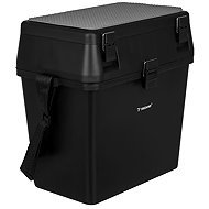 Trizand 27412 Fishing box with seat up to 140 kg, 38 × 34 × 21 cm, black - Fishing Box