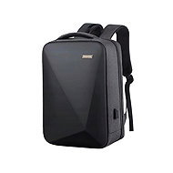 Verk 14687 Travel laptop backpack with lock 42 × 30 × 14 cm, black-grey - Backpack