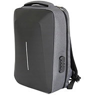 Verk 14686 Travel backpack with anti-theft protection and combination lock, grey - Backpack