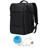 Verk 14688 Travel backpack with USB port and compression pocket + vacuum pump, black - Backpack