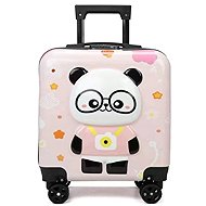 eCarla Dětský kufr na kolečkách - Panda růžová - Suitcase