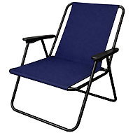 Verk 14640 Rybářské skládací křeslo, nosnost 100 kg, modré - Fishing Chair