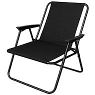 Verk 14640 Rybářské skládací křeslo, nosnost 100 kg, černé - Fishing Chair