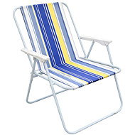 Verk 14639 Rybářské skládací křeslo, nosnost 100 kg, modro-žluté - Fishing Chair