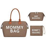 Verk 27814 Taška pro maminku Mommy bag, sada 3 ks, hnědá - Carry Bag