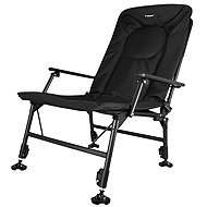 Trizand 27779 Skládací rybářské křeslo s područkami, nastavitelné, černé - Fishing Chair
