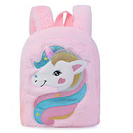 Excellent Fluffy plush backpack, pink - Unicorn - Small Backpack