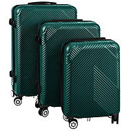 Trizand 27672 Sada cestovních kufrů, skořepinové, 39/70/99 l, 3 ks, zelené - Case Set