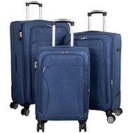 Monopol Cremona Blue Luggage Set, 3 pcs - Case Set