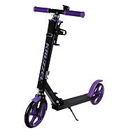 Kruzzel 25630 Spidoo Folding Scooter, Black/Purple - Children's Scooter