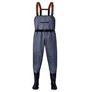 RealG RC-K-2563 Wading Trousers with Belt, size 43, grey - Chest Waders