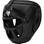 RDX T1 Head Guard with Removable Cover, Black - M - Sparring Helmet