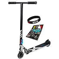 SOKE 1511 Freestylová koloběžka XTR Phantom Chrome Edition, stříbrno-černá - Freestyle Scooter