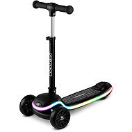 Ricokids 766000 Tříkolová balanční koloběžka Leddi, RGB LED, černá - Children's Scooter