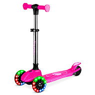 Ricokids 765901 Tříkolová balanční koloběžka s LED kolečky Jelly, růžová - Children's Scooter