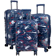 Monopol Sada kufrů Pescara Dark Blue 3 ks - Case Set