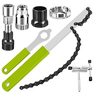 Trizand 27893 7-piece bicycle repair tool kit, green - Accessory Kit
