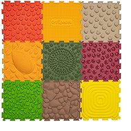 Ortopedek Sensory Mats 9 Pcs, Forest Inspiration - Acupressure Mat