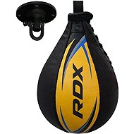 RDX S2 Leather Speed Bag, Yellow/Blue - Punching Bag