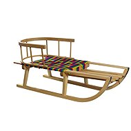 MASTER 90cm wooden sledge with backrest - Sledge