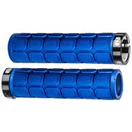 OXFORD grips LOCK-ON with screw-on sleeves and larger grip thickness, (dark blue, length 130 mm, 1 p - Bicycle Grips
