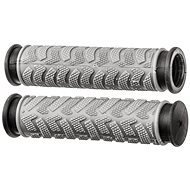 OXFORD MTB grips, (grey/black, 2-component, length 127 mm, 1 pair) - Bicycle Grips