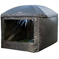 ACRA Outdoor Shelter XXL, umbrella 300 cm with sidewalls and stabilizing bars - Fishing Umbrella