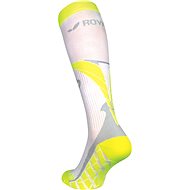 ROYAL BAY® Air, white and yellow - knee socks