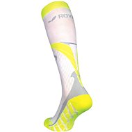 ROYAL BAY® Air, 36-38 / C2, white-yellow - knee socks