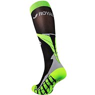 ROYAL BAY® Air, 36-38 / C2, black and green - knee socks