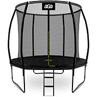 Aga SPORT EXCLUSIVE Trampoline 250 cm Black + protective net + ladder - Trampoline