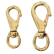 Aropec brass carabiner with eye 9 cm - Carabiner
