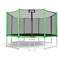 Aga SPORT PRO Trampoline 366 cm light green + protective net + ladder - Trampoline