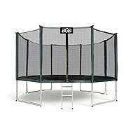 Aga SPORT PRO Trampoline 366 cm dark green + protective net + ladder - Trampoline