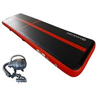 MASTER inflatable mat 400 x 100 x 20 cm, black-red - Airtrack 