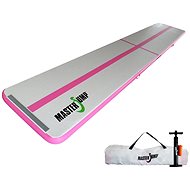 MASTER inflatable mat 600 x 100 x 10 cm, grey, pink - Airtrack 